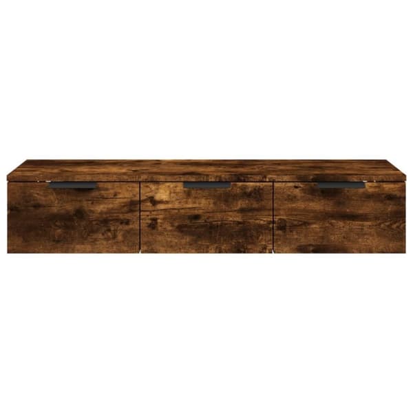 vidaXL Veggskap røkt eik 102x30x20 cm konstruert tre