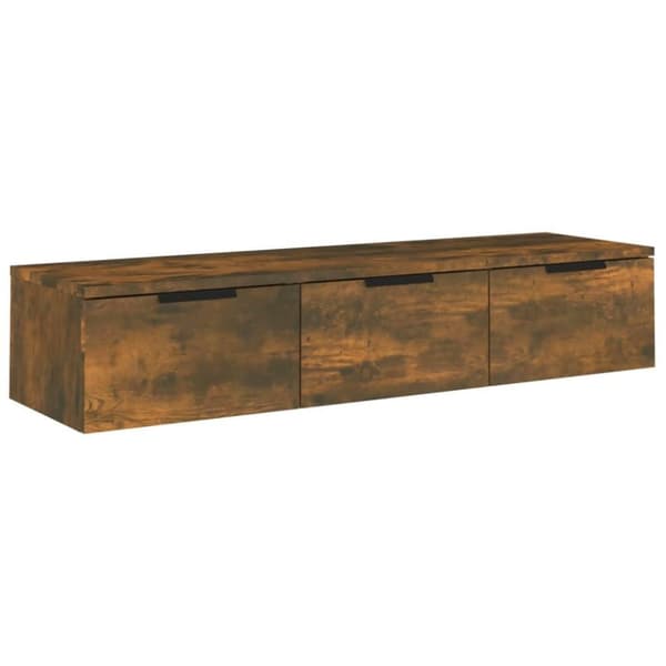 vidaXL Väggskåp rökfärgad ek 102x30x20 cm konstruerat trä