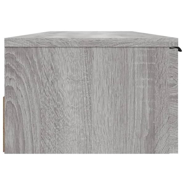 vidaXL Veggskap grå sonoma 102x30x20 cm konstruert tre