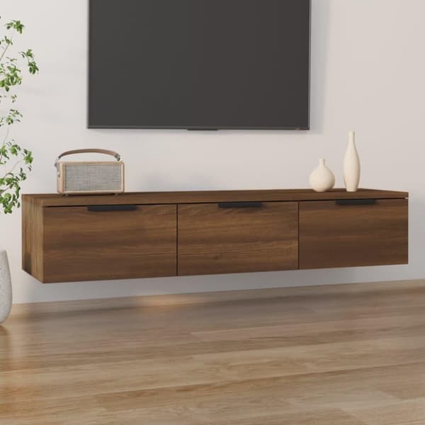 vidaXL Väggskåp brun ek 102x30x20 cm konstruerat trä