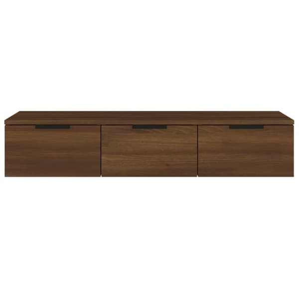 vidaXL Väggskåp brun ek 102x30x20 cm konstruerat trä