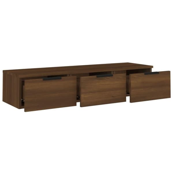 vidaXL Väggskåp brun ek 102x30x20 cm konstruerat trä