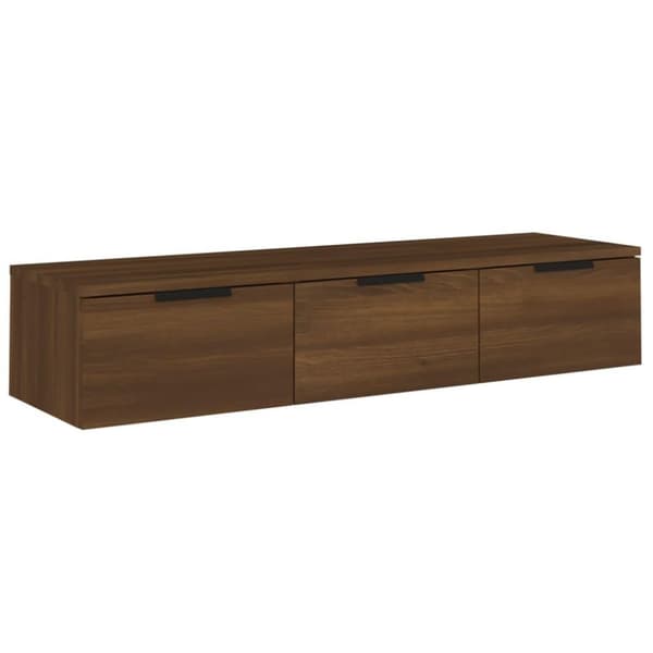 vidaXL Väggskåp brun ek 102x30x20 cm konstruerat trä