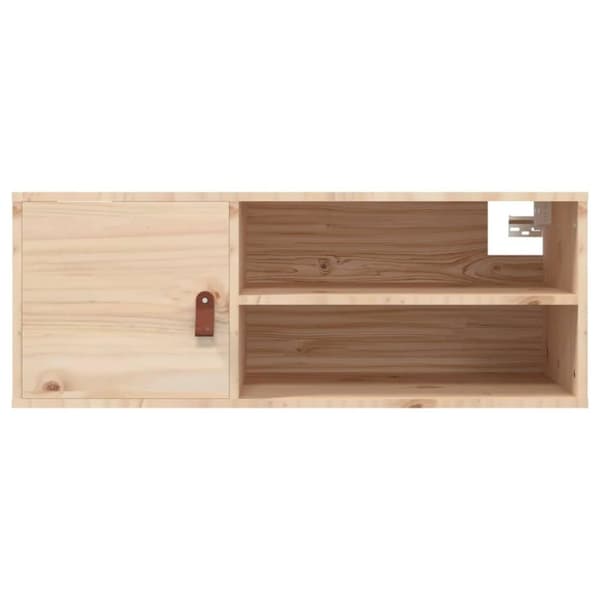 vidaXL Veggskap 80x30x30 cm heltre furu