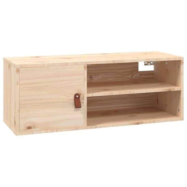 vidaXL Veggskap 80x30x30 cm heltre furu