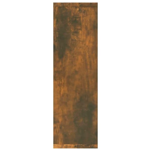 vidaXL Vegghylle røkt eik 85x16x52,5 cm konstruert tre