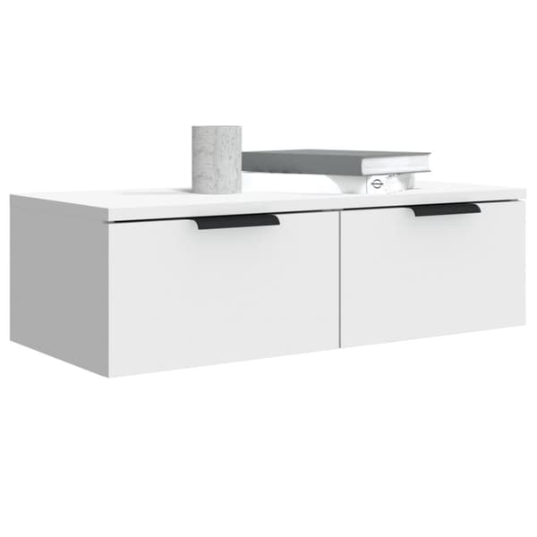 vidaXL Väggskåp 2 st vit 68x30x20 cm konstruerat trä