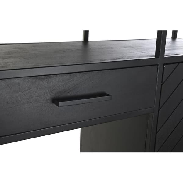 Hylder DKD Home Decor 160 x 45 x 200 cm Sort Metal Mangotræ
