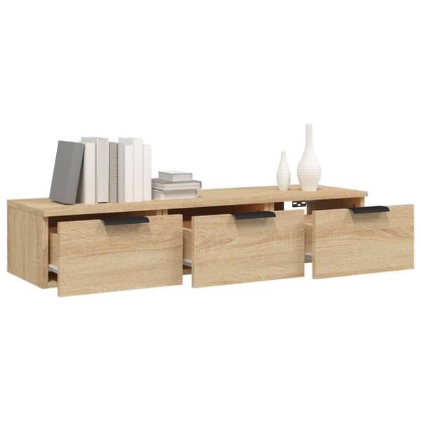 vidaXL vægskab 102x30x20 cm konstrueret træ sonoma-eg