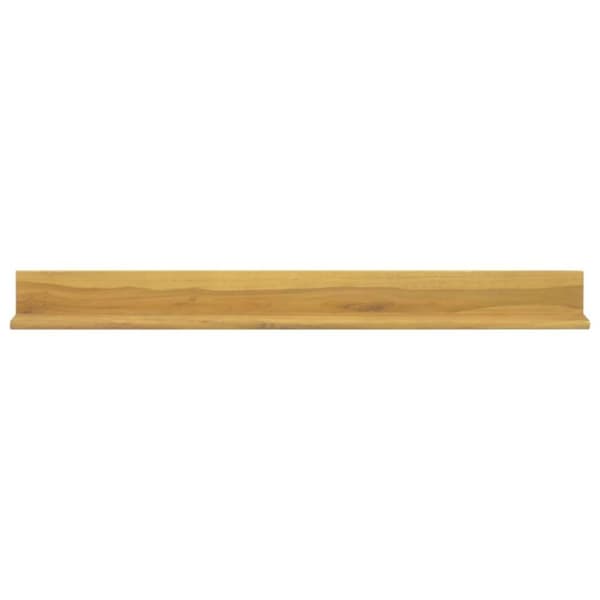 vidaXL væghylder 2 stk. 110x10x10 cm massivt teaktræ