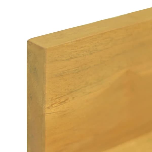 vidaXL væghylder 2 stk. 110x10x10 cm massivt teaktræ