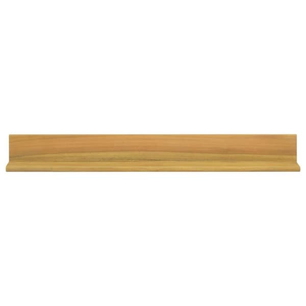 vidaXL væghylder 2 stk. 90x10x10 cm massivt teaktræ