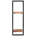 Pikkukuva 4 / 11: vidaXL Seinähyllyt 2 kpl 25x25x75 cm täysi akasiapuu ja teräs
