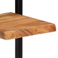Pikkukuva 6 / 11: vidaXL Seinähyllyt 2 kpl 25x25x75 cm täysi akasiapuu ja teräs