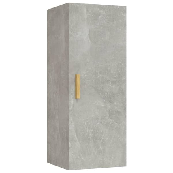 vidaXL vægskab 34,5x34x90 cm konstrueret træ betongrå