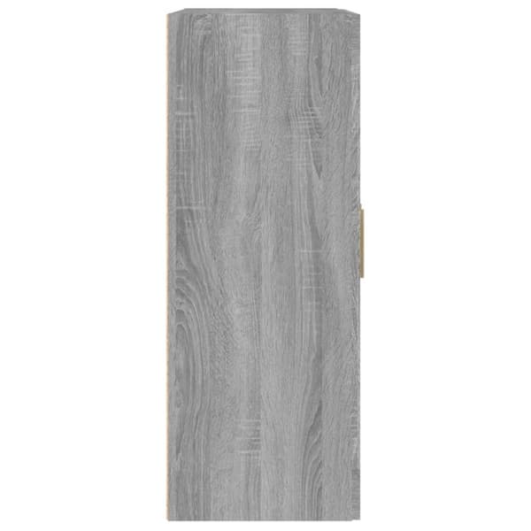vidaXL vægskab 69,5x32,5x90 cm konstrueret træ grå sonoma-eg