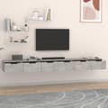 Miniatyrbillede 3 af 8: vidaXL vægskabe 2 stk. 102x30x20 cm konstrueret træ betongrå
