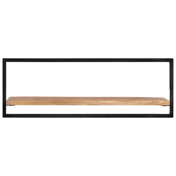 vidaXL Vegghyller 2 stk 100x24x35 cm heltre akasie og stål
