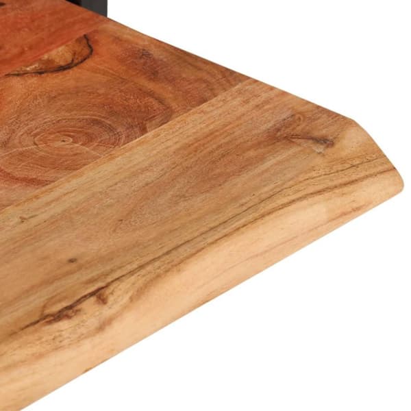 vidaXL Vegghyller 2 stk 100x24x35 cm heltre akasie og stål