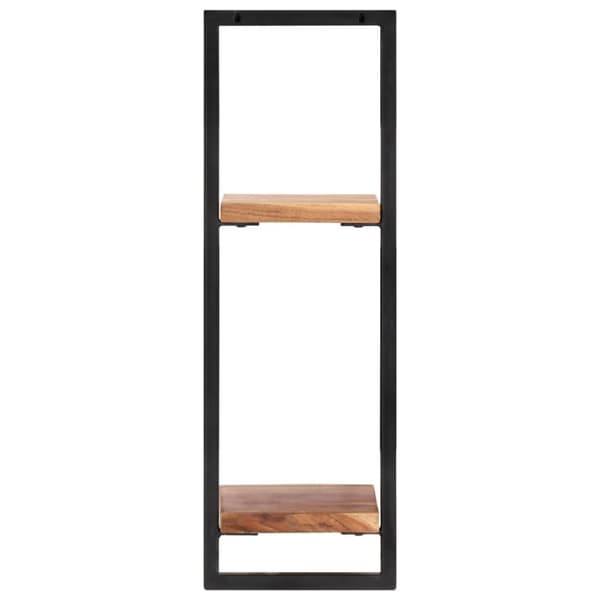 vidaXL Vegghyller 2 stk 25x25x75 cm heltre akasie og stål