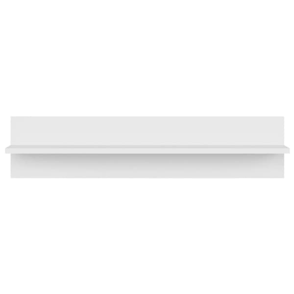 vidaXL Vegghyller 2 stk hvit 80x11,5x18 cm konstruert tre