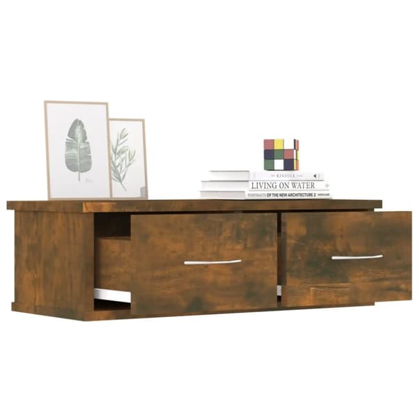 vidaXL Väggskåp rökfärgad ek 60x26x18,5 cm konstruerat trä