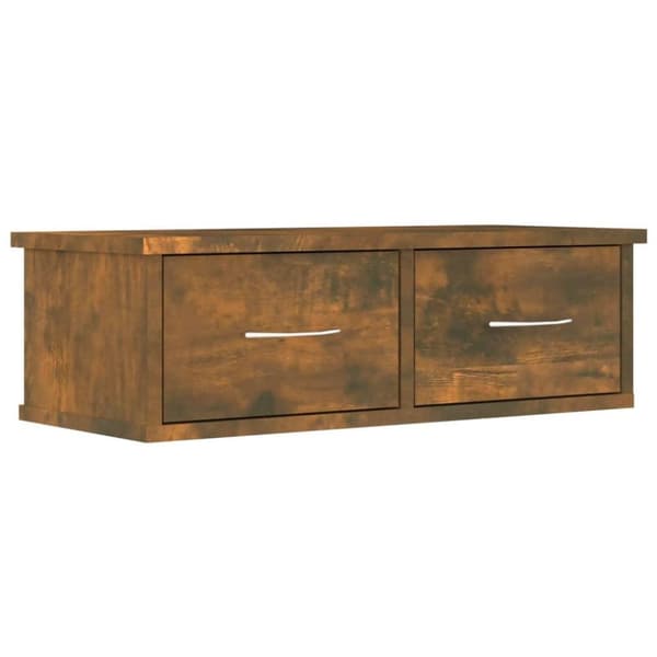 vidaXL Väggskåp rökfärgad ek 60x26x18,5 cm konstruerat trä