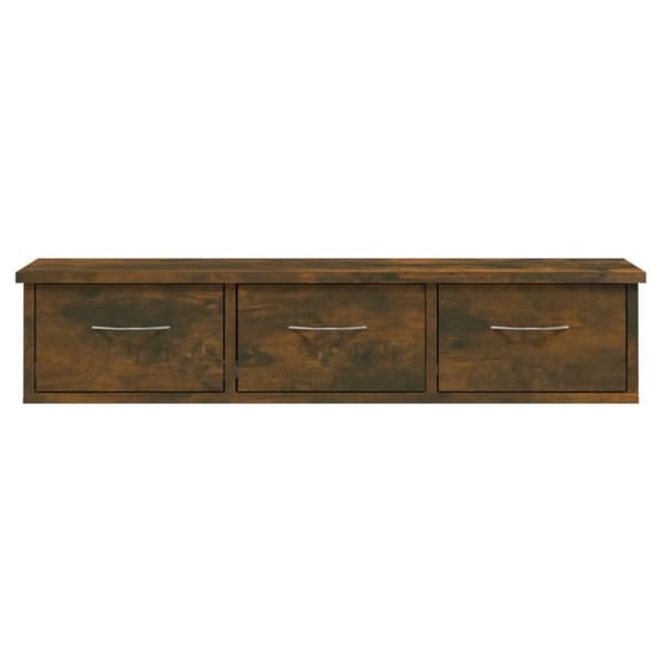 vidaXL Väggskåp rökfärgad ek 88x26x18,5 cm konstruerat trä