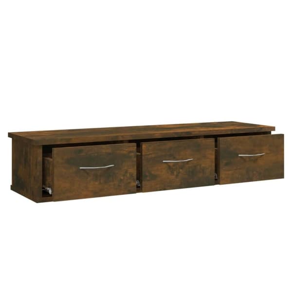 vidaXL Väggskåp rökfärgad ek 88x26x18,5 cm konstruerat trä