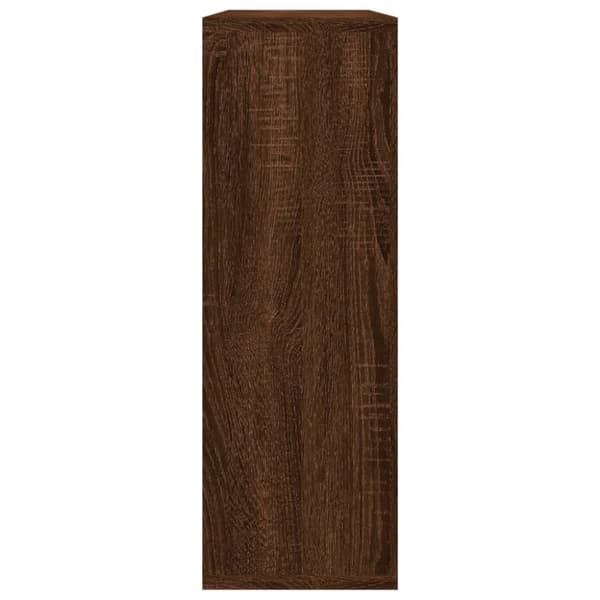 vidaXL Vegghylle brun eik 104x20x58,5 cm konstruert tre