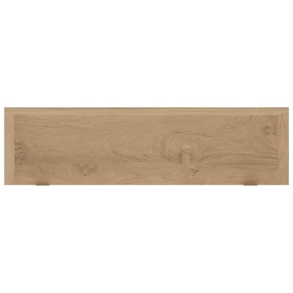 vidaXL væghylder 2 stk. 60x15x4 cm massivt teaktræ