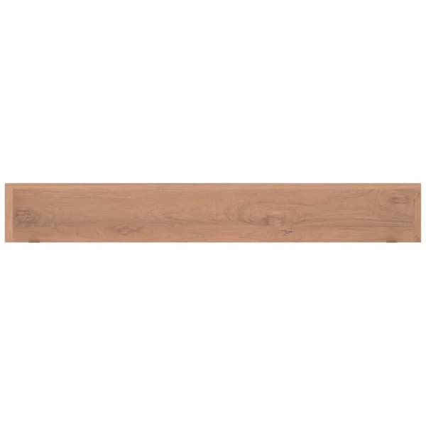 vidaXL Seinähyllyt 2 kpl 110x15x4 cm täysi tiikki