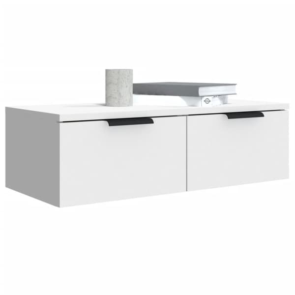 vidaXL vægskab 68x30x20 cm konstrueret træ hvid