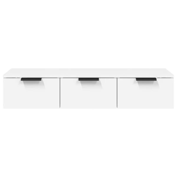 vidaXL vægskab 102x30x20 cm konstrueret træ hvid