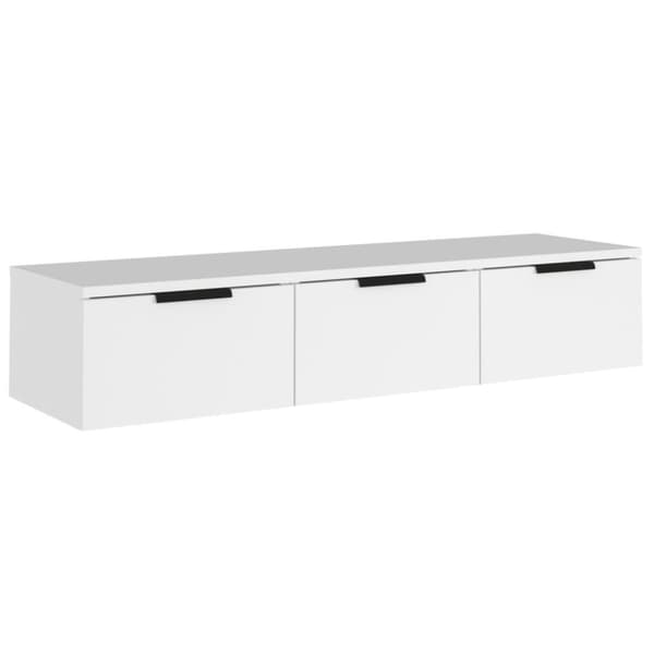 vidaXL vægskab 102x30x20 cm konstrueret træ hvid