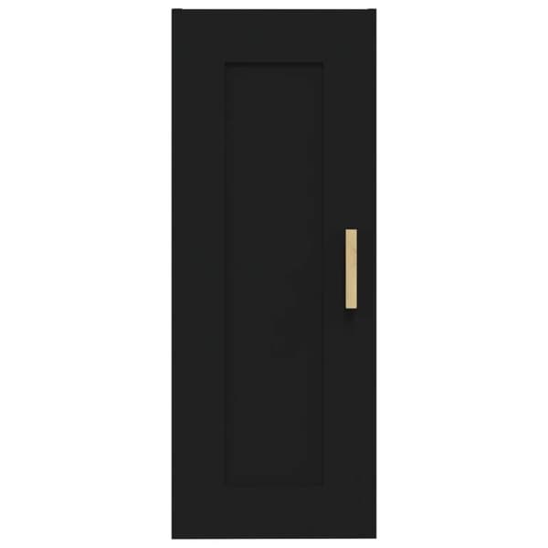 vidaXL vægskab 35x34x90 cm konstrueret træ sort