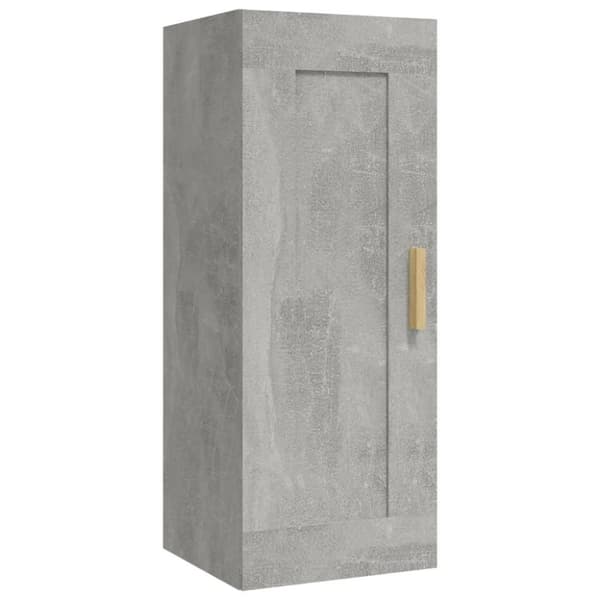 vidaXL vægskab 35x34x90 cm konstrueret træ betongrå