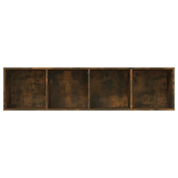 vidaXL bogreol/tv-skab 143x30x36 cm konstrueret træ røget egetræsfarve