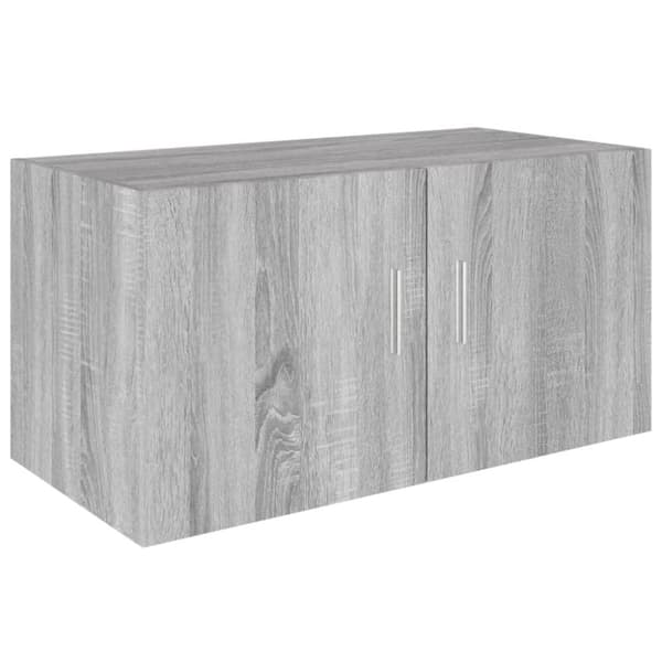 vidaXL vægskab 80x39x40 cm konstrueret træ grå sonoma-eg