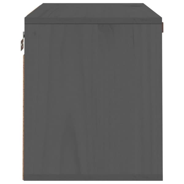 vidaXL Väggskåp grå 60x30x35 cm massiv furu