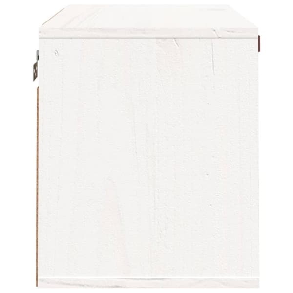 vidaXL Väggskåp vit 60x30x35 cm massiv furu
