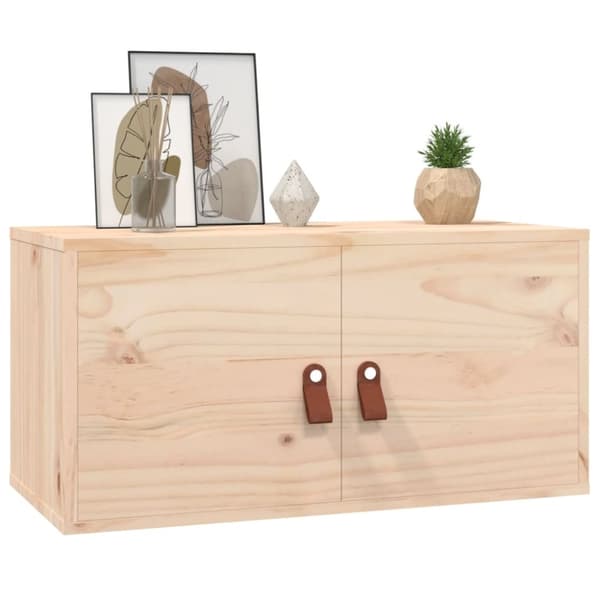 vidaXL Veggskap 60x30x30 cm heltre furu