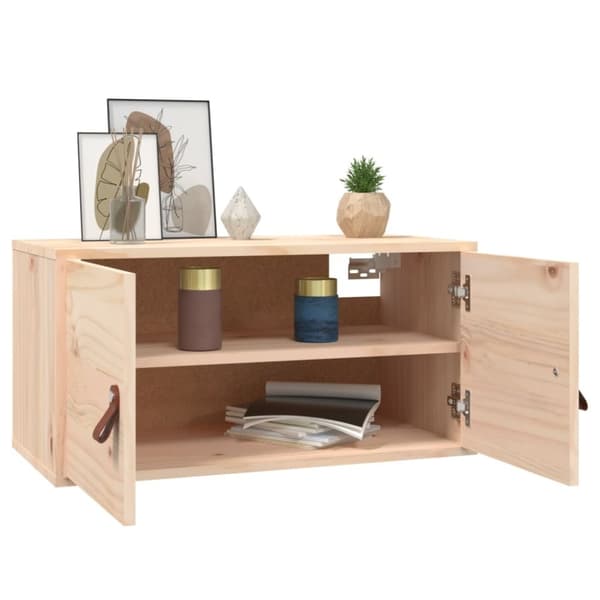 vidaXL Veggskap 60x30x30 cm heltre furu