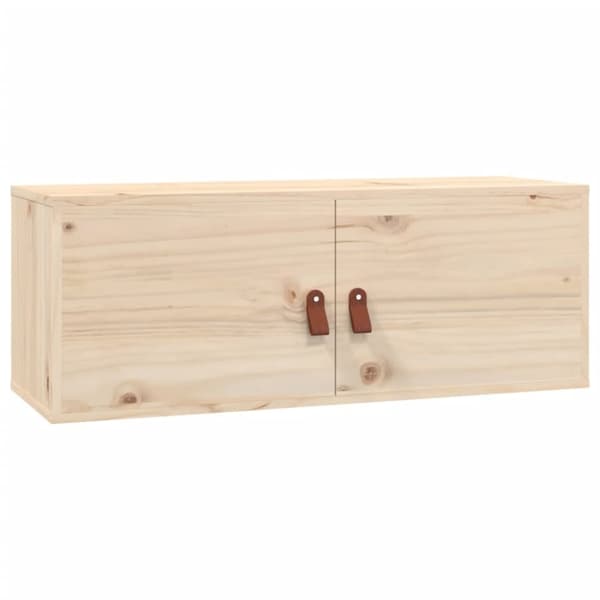 vidaXL Väggskåp 80x30x30 cm massiv furu