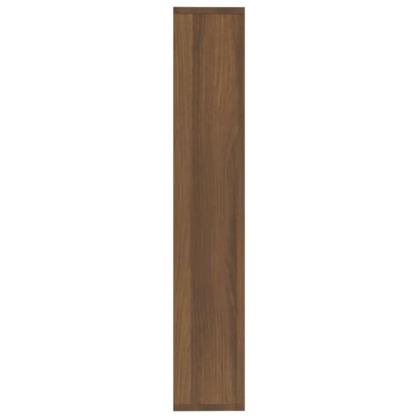 vidaXL Seinähylly ruskea tammi 36x16x90 cm tekninen puu