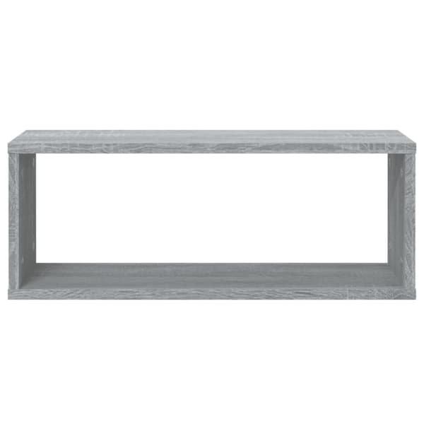 vidaXL Seinäkuutiohyllyt 4 kpl harmaa Sonoma 60x15x23 cm tekninen puu