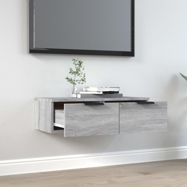 vidaXL vægskab 68x30x20 cm konstrueret træ grå sonoma-eg