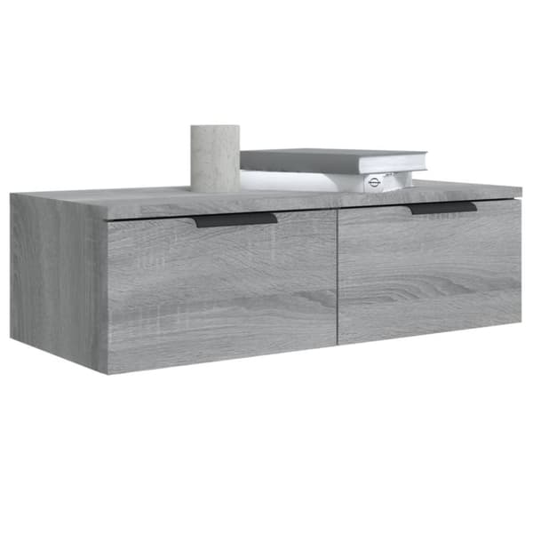 vidaXL vægskab 68x30x20 cm konstrueret træ grå sonoma-eg