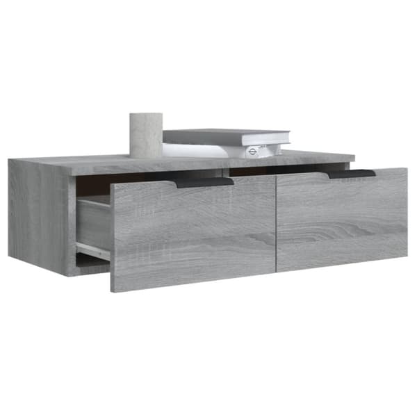 vidaXL vægskab 68x30x20 cm konstrueret træ grå sonoma-eg