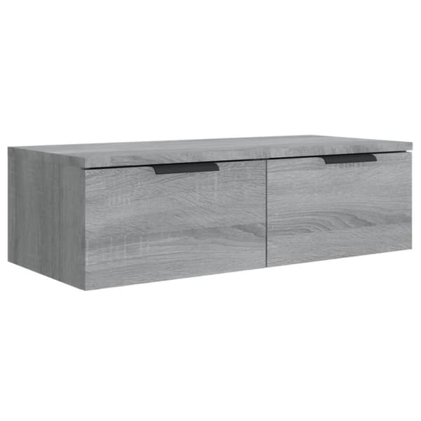 vidaXL vægskab 68x30x20 cm konstrueret træ grå sonoma-eg